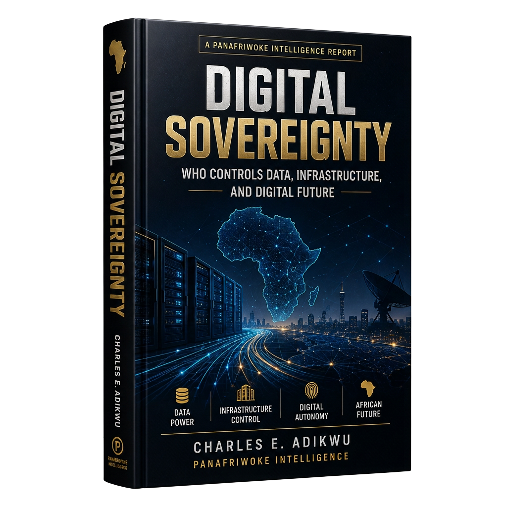 Digital Sovereignty report by Charles E. Adikwu, 3D hardcover mockup
